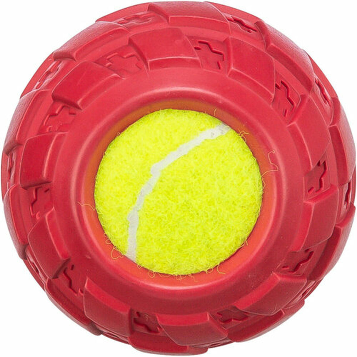 Pet Ball Trixie Yellow Red Natural rubber  7,5 cm