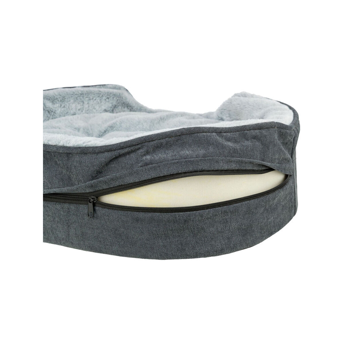 Dog Bed Trixie Vital Lino Soft Grey Light grey 83 X 67 CM