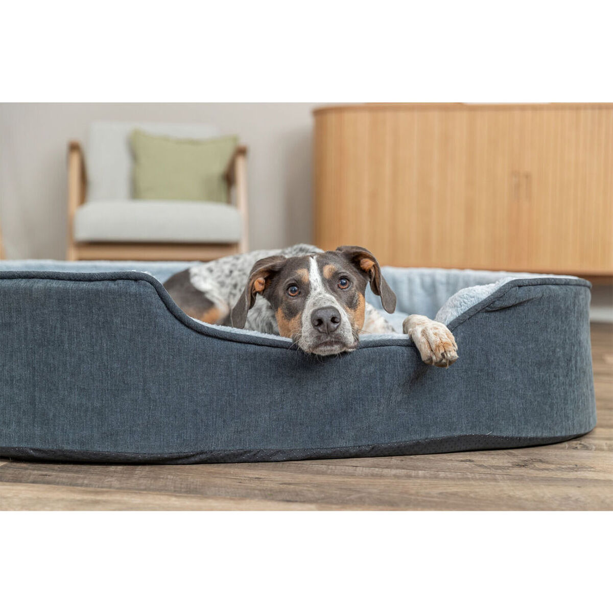Dog Bed Trixie Vital Lino Soft Grey Light grey 110 X 92 CM