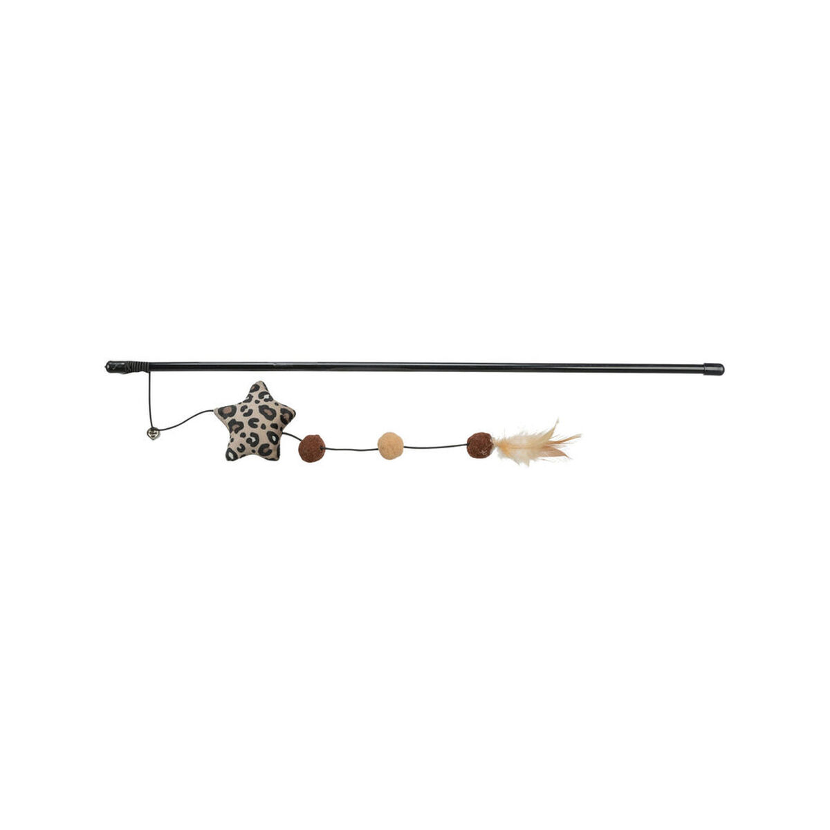 Cat toy Trixie Brown Beige Polyester Plastic Star