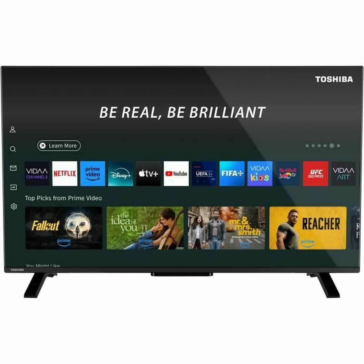 Smart TV Toshiba 40QV2F63DG Full HD 40″ LED HDR HDR10+ D-LED HDR10 DVB-T2 400 Hz PQI QLED