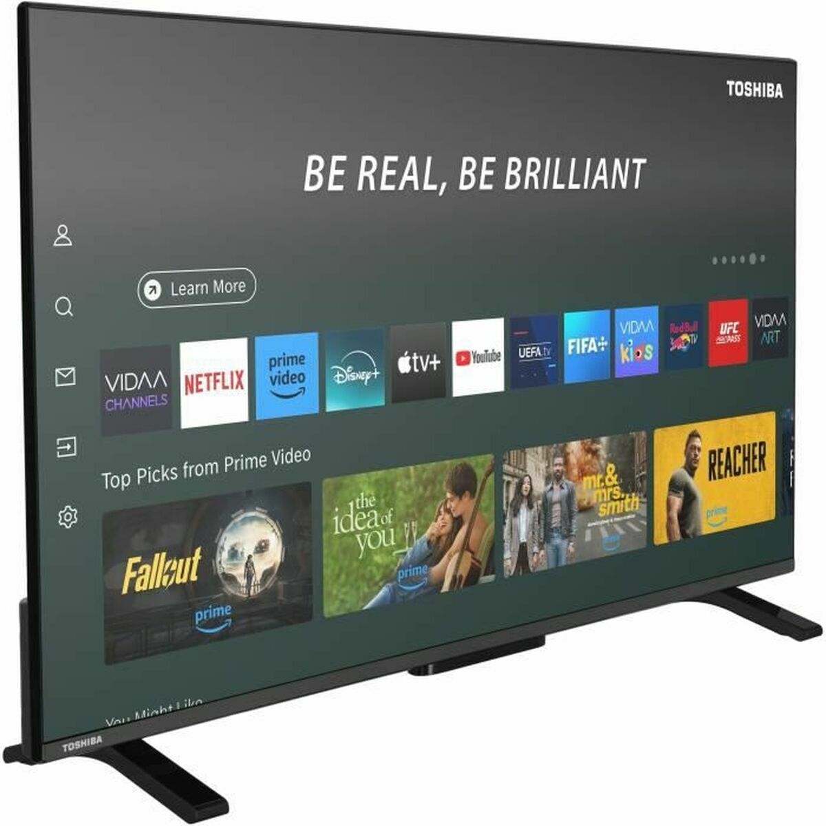 Smart TV Toshiba 40QV2F63DG Full HD 40″ LED HDR HDR10+ D-LED HDR10 DVB-T2 400 Hz PQI QLED