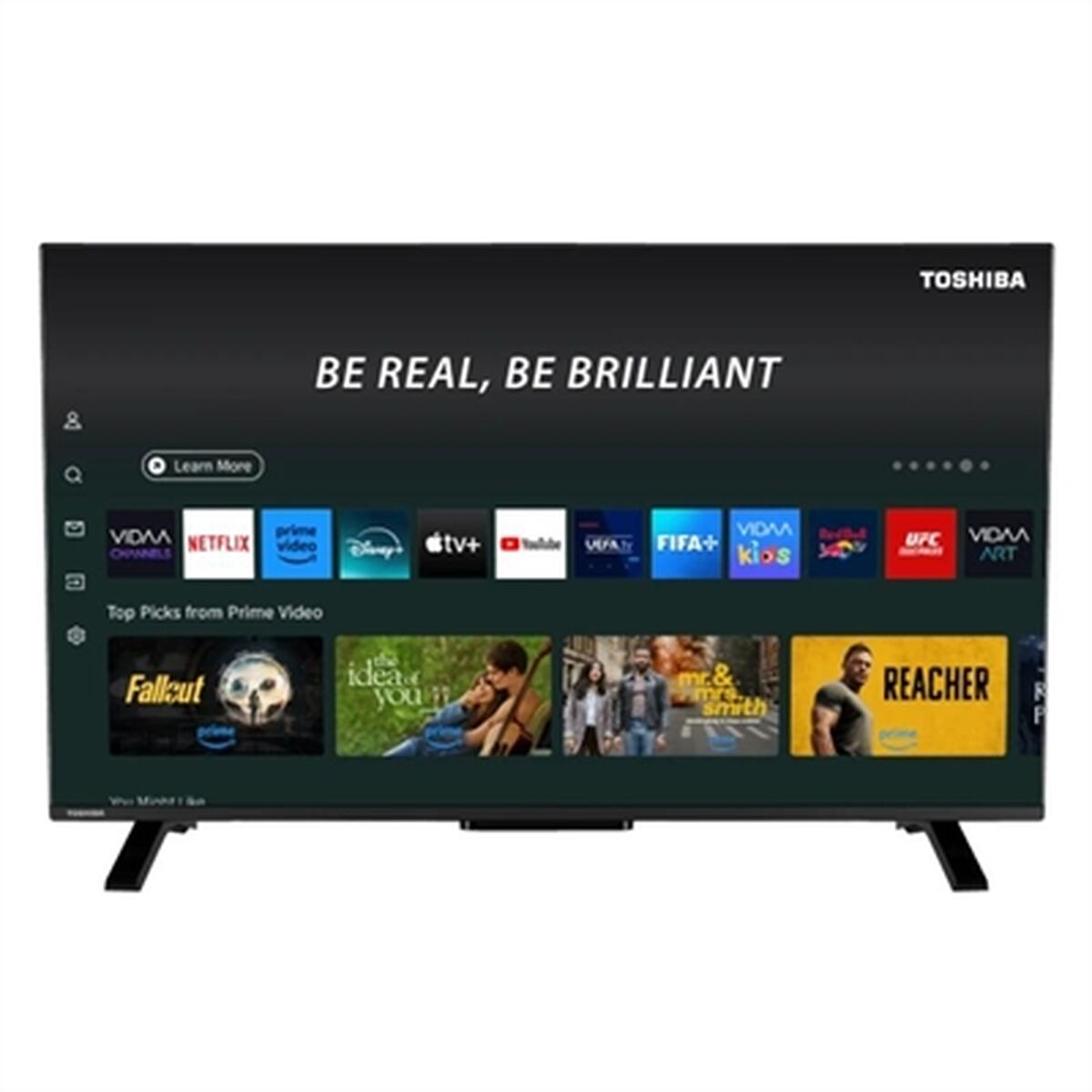 Smart TV Toshiba 40QV2F63DG Full HD 40″ LED HDR HDR10+ D-LED HDR10 DVB-T2 400 Hz PQI QLED