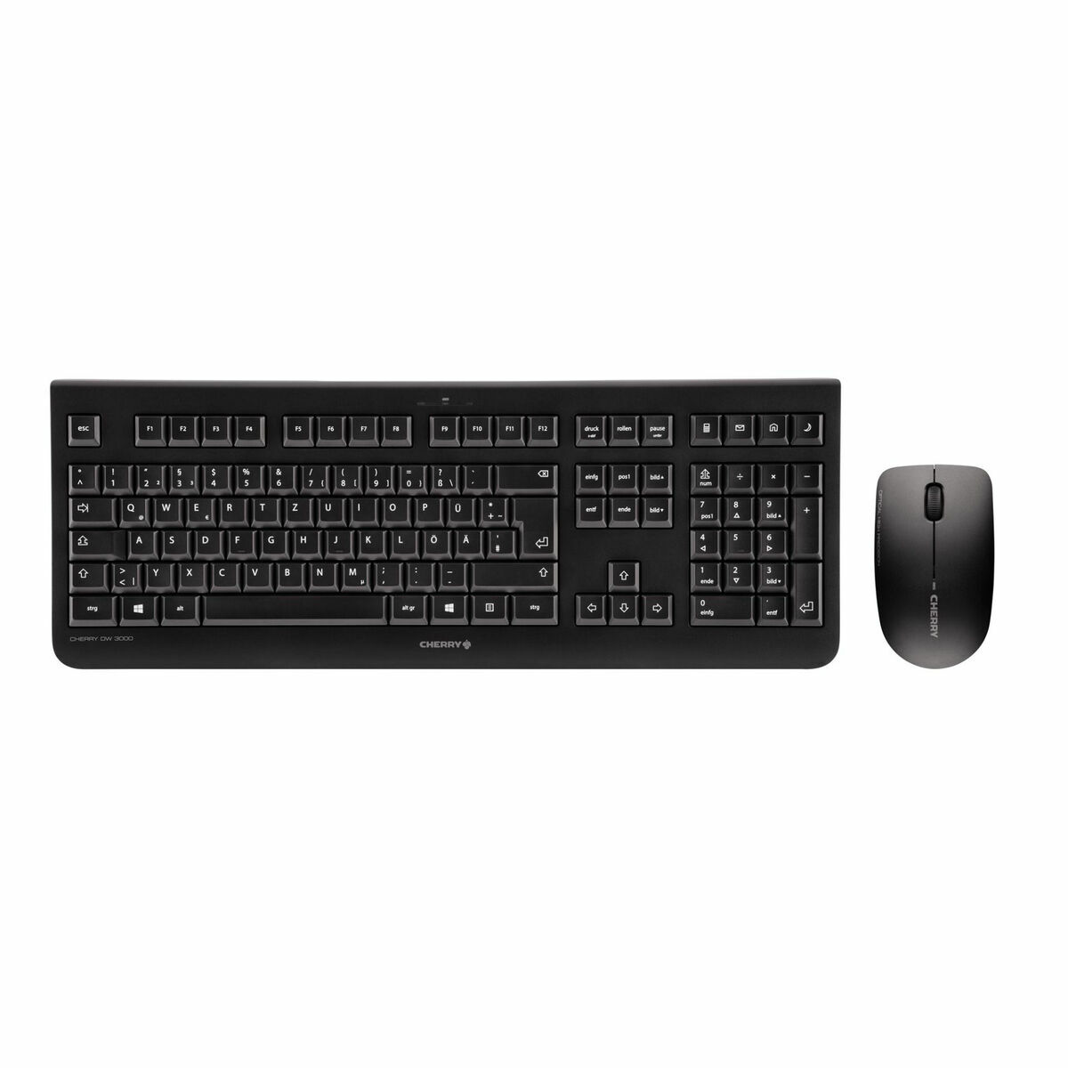 Keyboard and Wireless Mouse Cherry JD-0710ES-2 Black Spanish Qwerty QWERTY Keyboard and Wireless Mouse Cherry JD-0710ES-2 Black Spanish Qwerty QWERTY