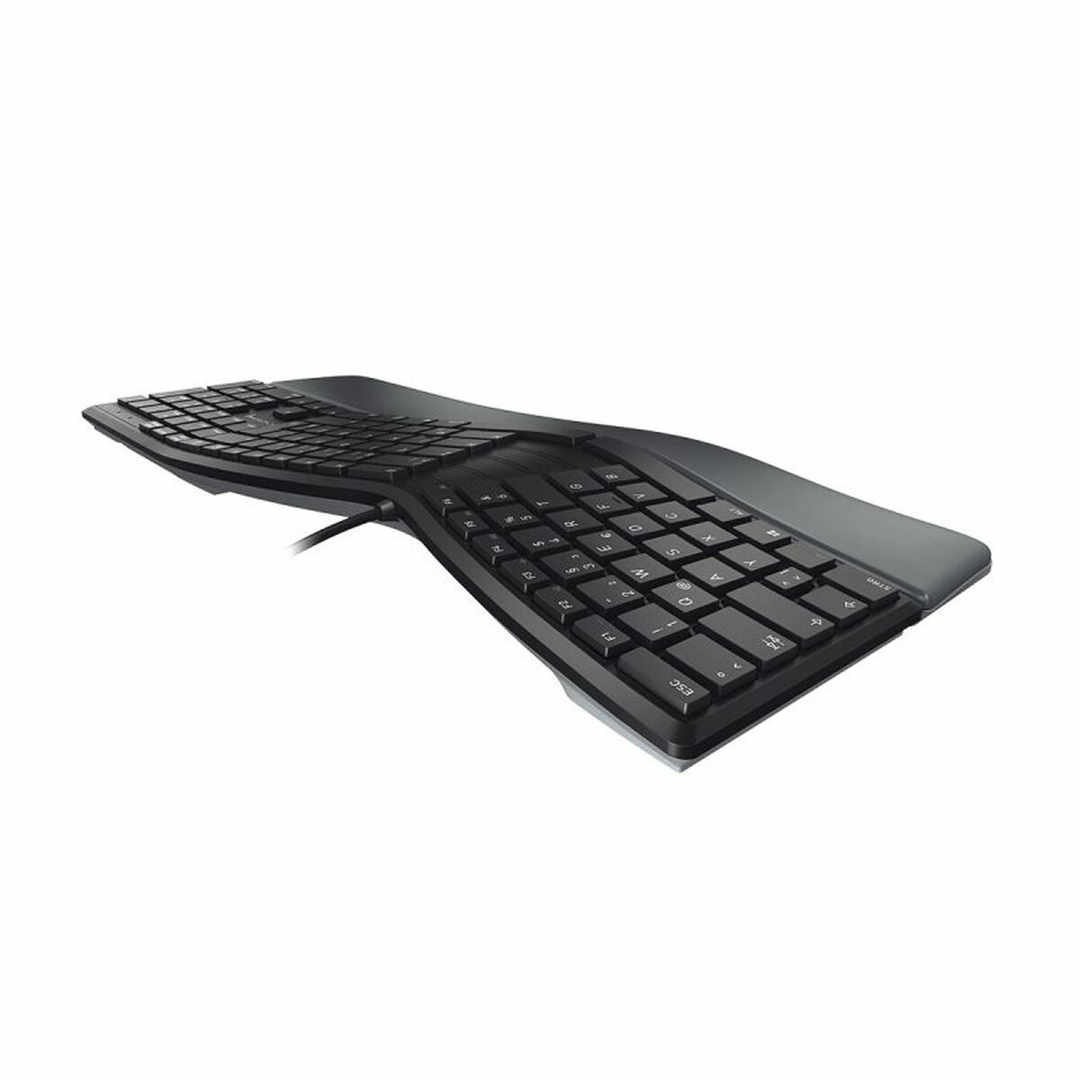 Keyboard Cherry KC 4500 ERGO Black Spanish Qwerty QWERTY