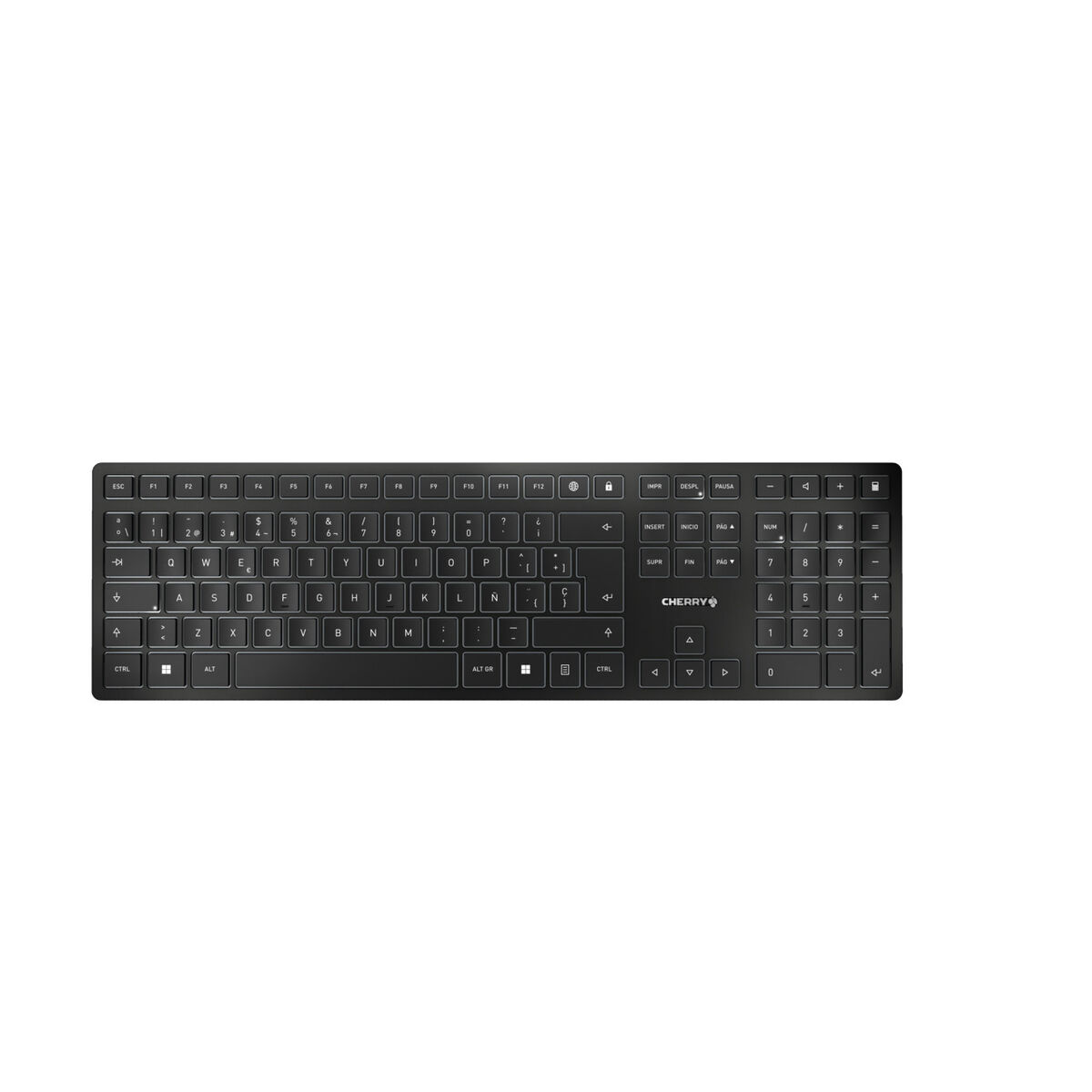 Bluetooth Keyboard Cherry KW 9100 SLIM Black Spanish Qwerty Bluetooth Keyboard Cherry KW 9100 SLIM Black Spanish Qwerty