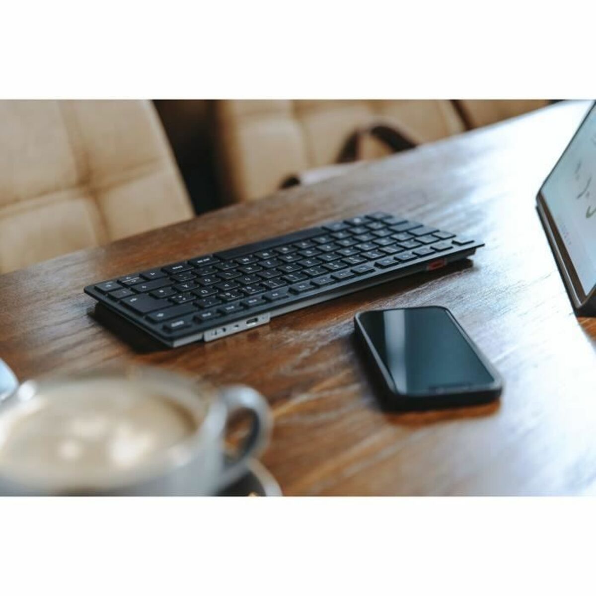 Keyboard Cherry KW 9200 MINI Spanish Qwerty Black