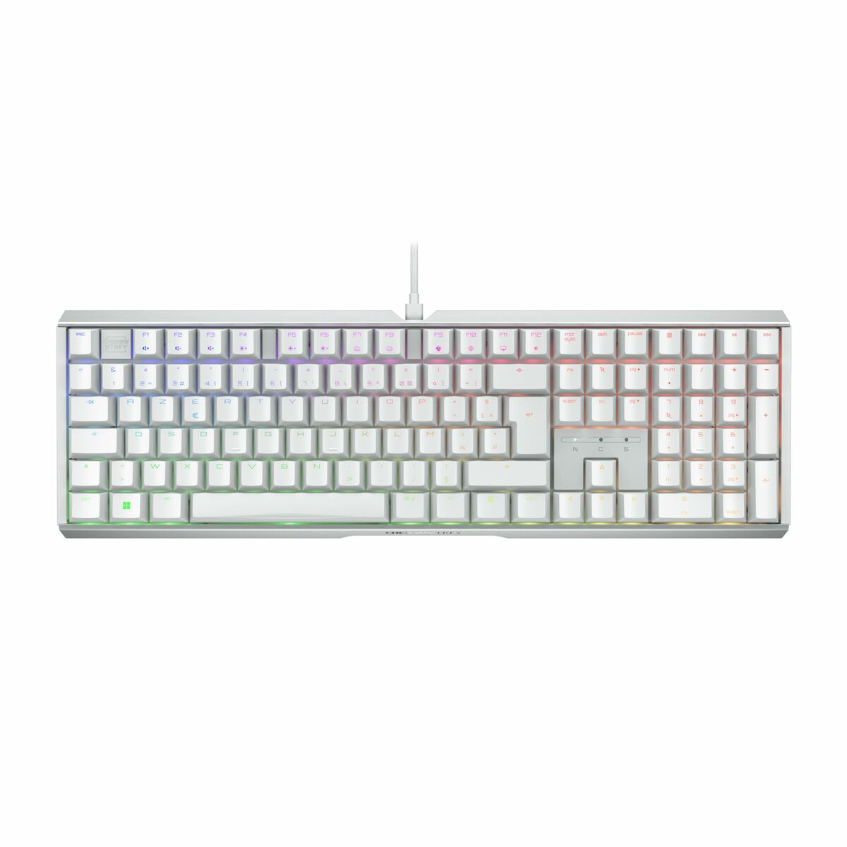 Keyboard Cherry White AZERTY