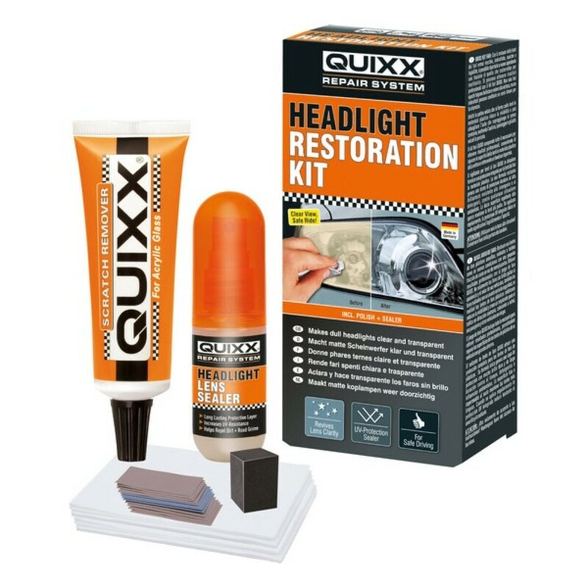 Headlight Restorer Quixx QHRK1 Headlight Restorer Quixx QHRK1