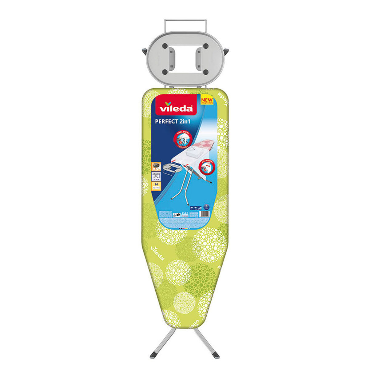 Ironing board Vileda Perfect 161266 122 x 44 cm Green Metal Plastic 2-in-1 Ironing board Vileda Perfect 161266 122 x 44 cm Green Metal Plastic 2-in-1