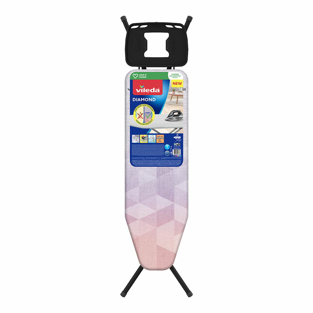 Ironing board Vileda Diamond 173216 Aluminium Steel 120 x 38 cm Ironing board Vileda Diamond 173216 Aluminium Steel 120 x 38 cm