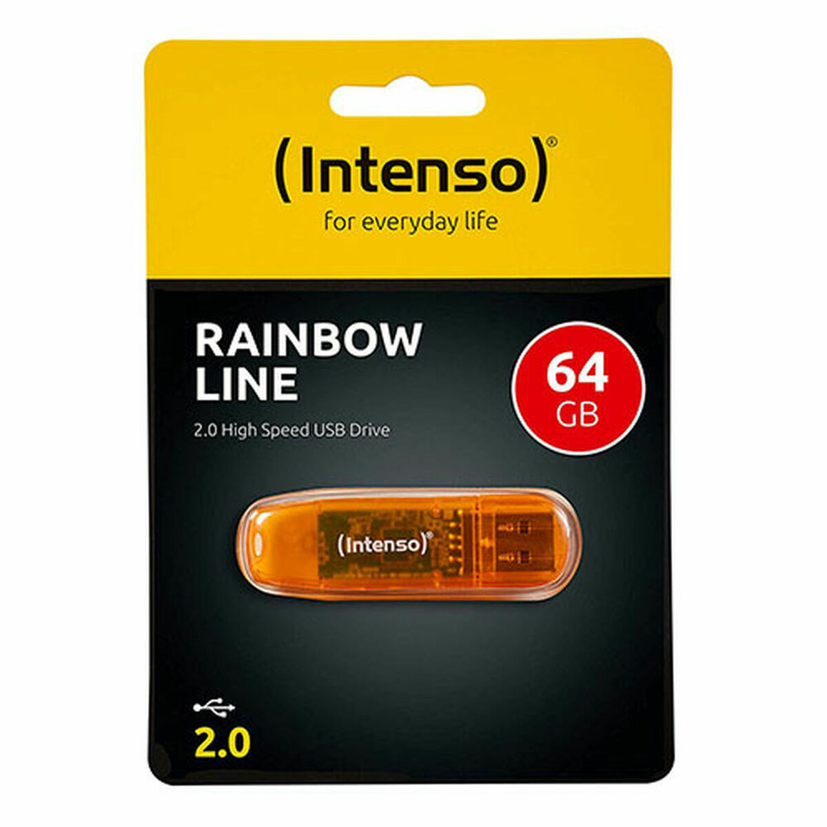 USB stick INTENSO Rainbow Line 64 GB Orange USB stick INTENSO Rainbow Line 64 GB Orange