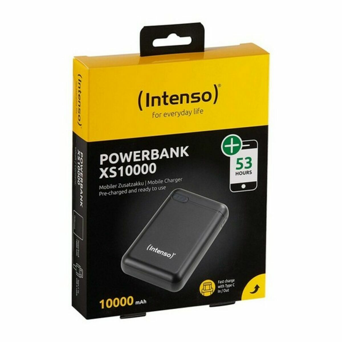 Power Bank INTENSO 7313530 10000 mAh Black 10000 mAh Power Bank INTENSO 7313530 10000 mAh Black 10000 mAh
