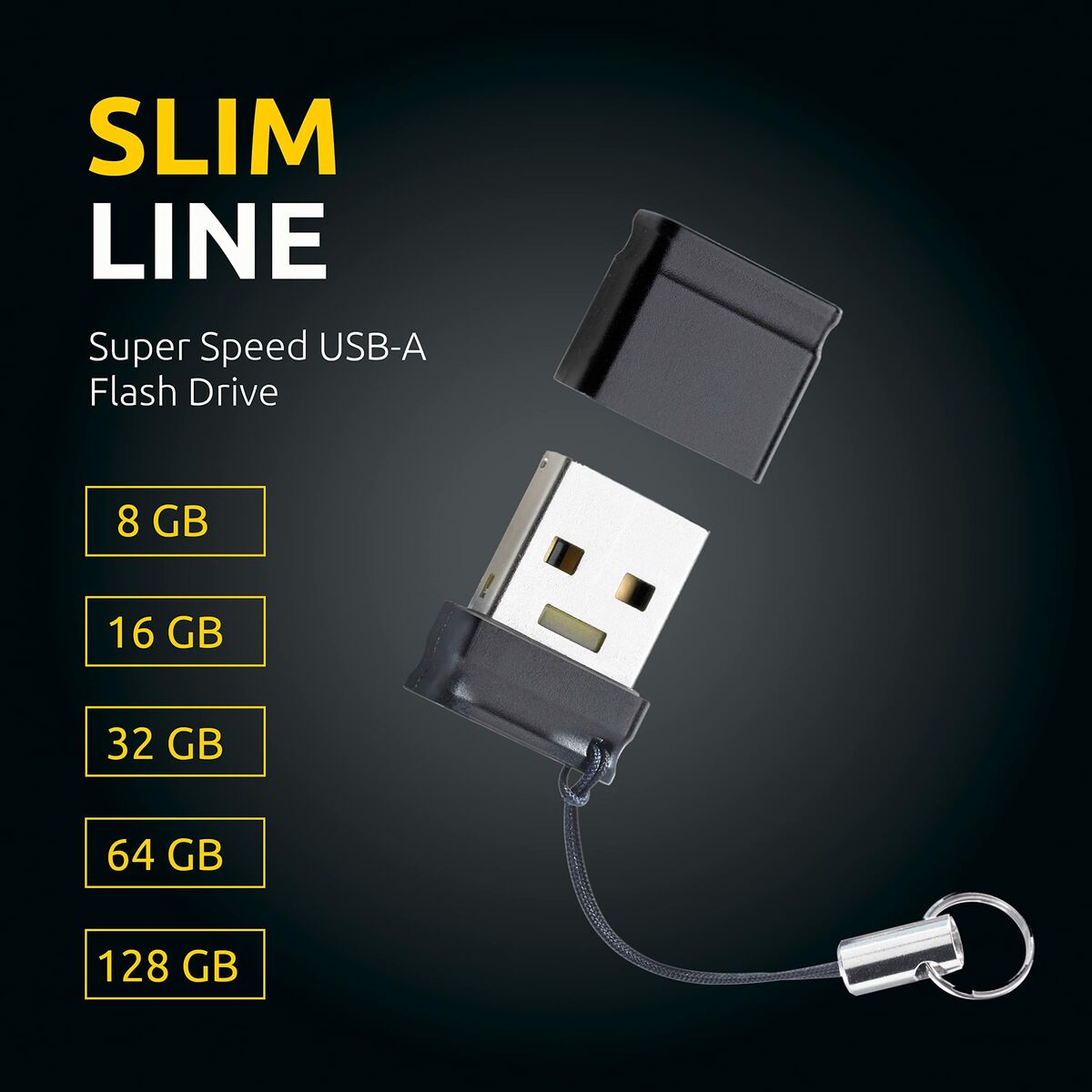 USB stick INTENSO Slim Line 128 GB Black