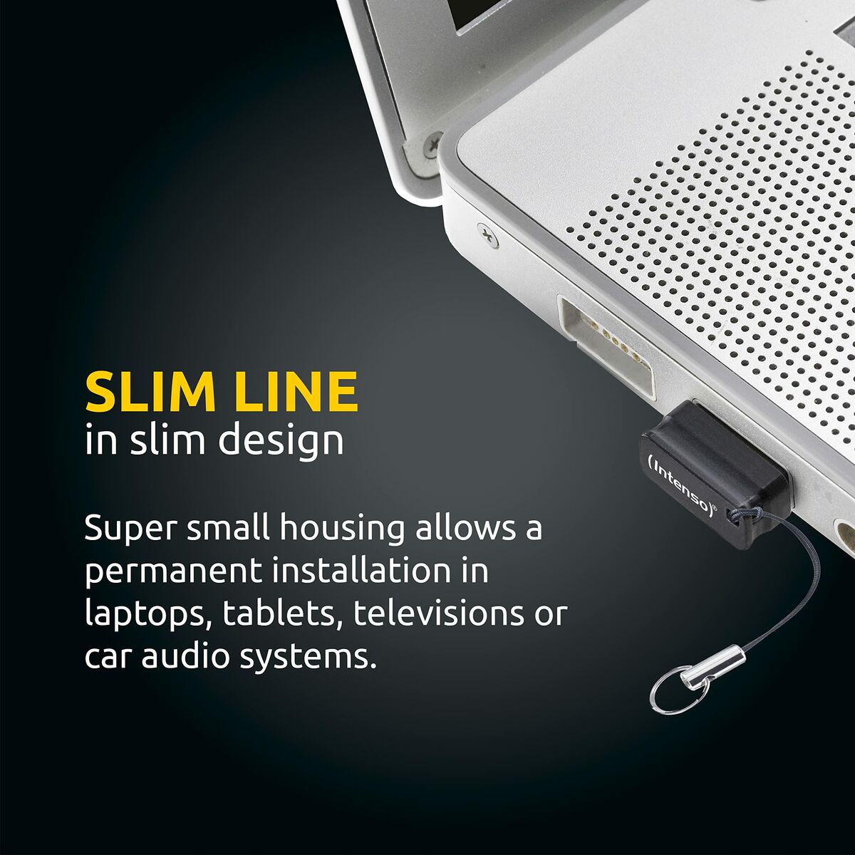 USB stick INTENSO Slim Line 128 GB Black