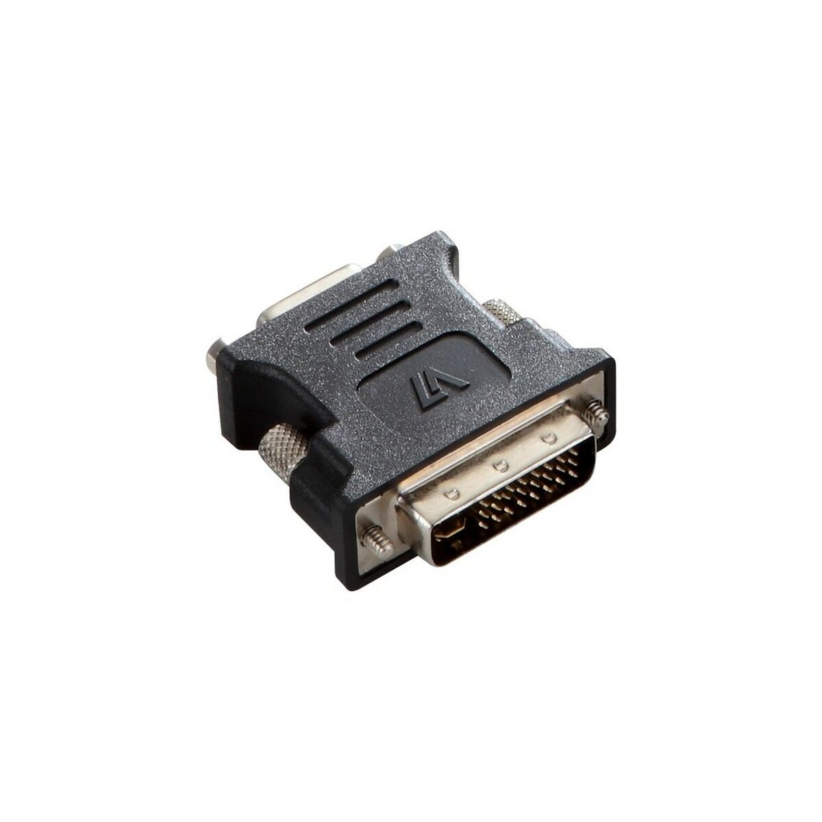 DVI-I to VGA Adapter V7 V7E2DVIIMVGAFADPTR2N Black DVI-I to VGA Adapter V7 V7E2DVIIMVGAFADPTR2N Black