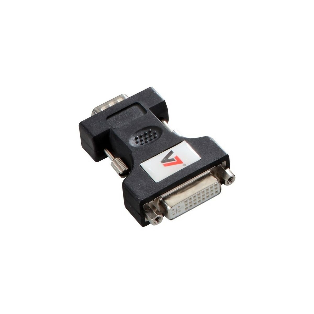 DVI-I to VGA Adapter V7 V7E2VGAMDVIIFADPTR2N Black DVI-I to VGA Adapter V7 V7E2VGAMDVIIFADPTR2N Black