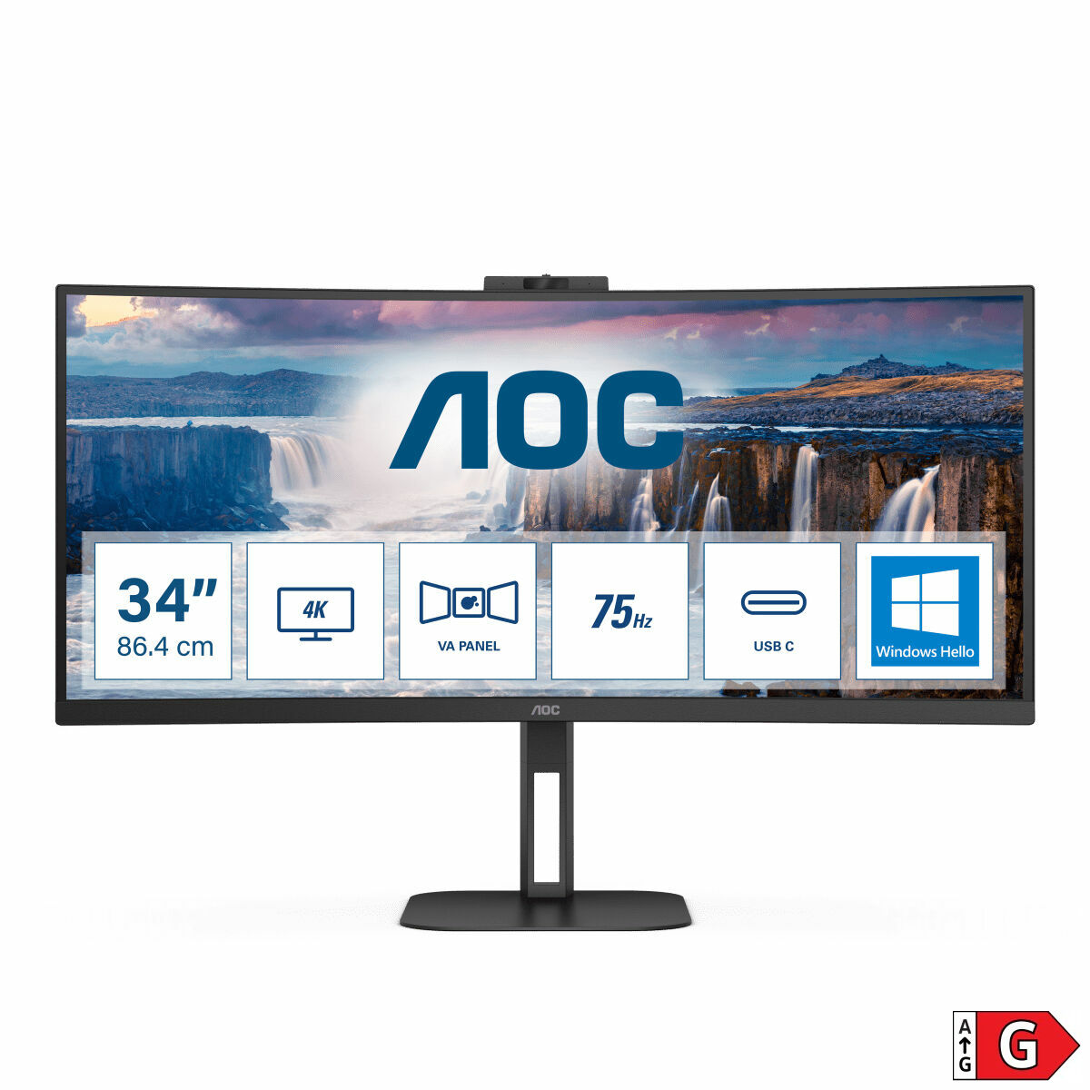 Monitor AOC CU34V5CW/BK 34″ 100 Hz 60 Hz