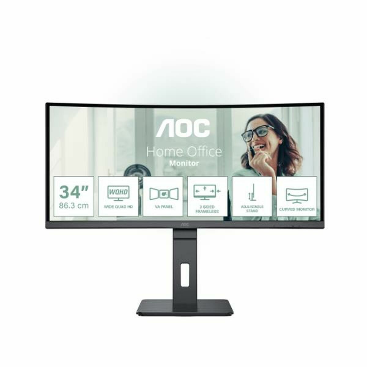 Monitor AOC CU34P3CV 34″ UltraWide Quad HD