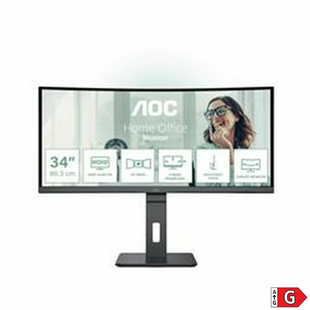 Monitor AOC CU34P3CV Wide Quad HD 34″