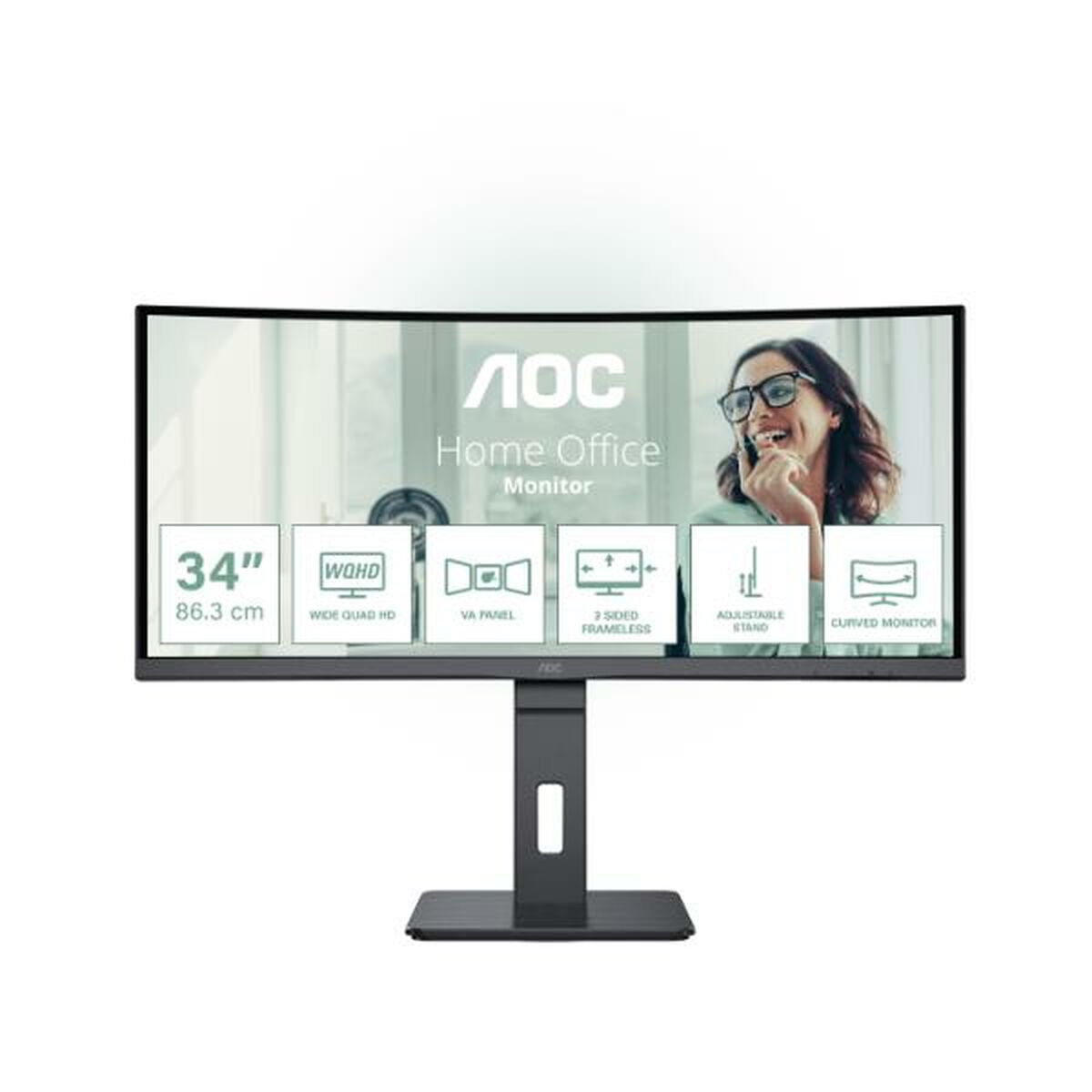 Monitor AOC CU34P3CV Wide Quad HD 34″