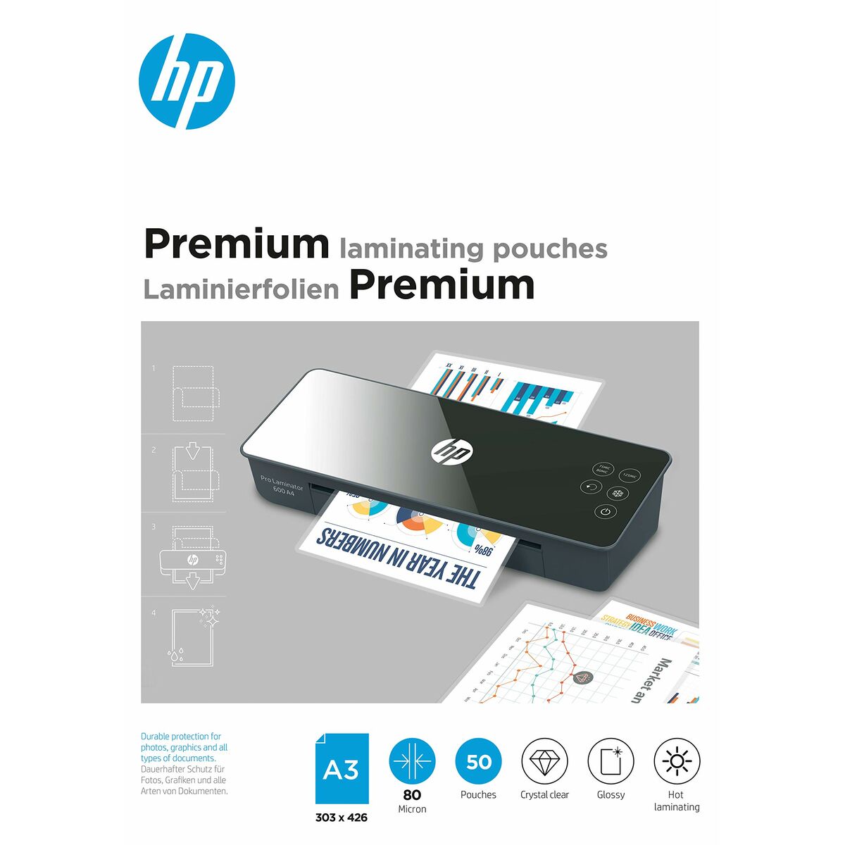 Laminating sleeves HP HPF9126A3080050 A3