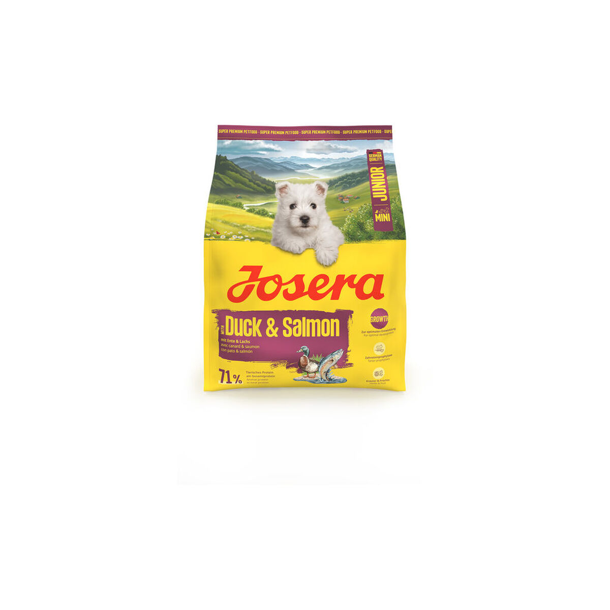 Fodder Josera Mini Junior Salmon Duck 900 g Fodder Josera Mini Junior Salmon Duck 900 g