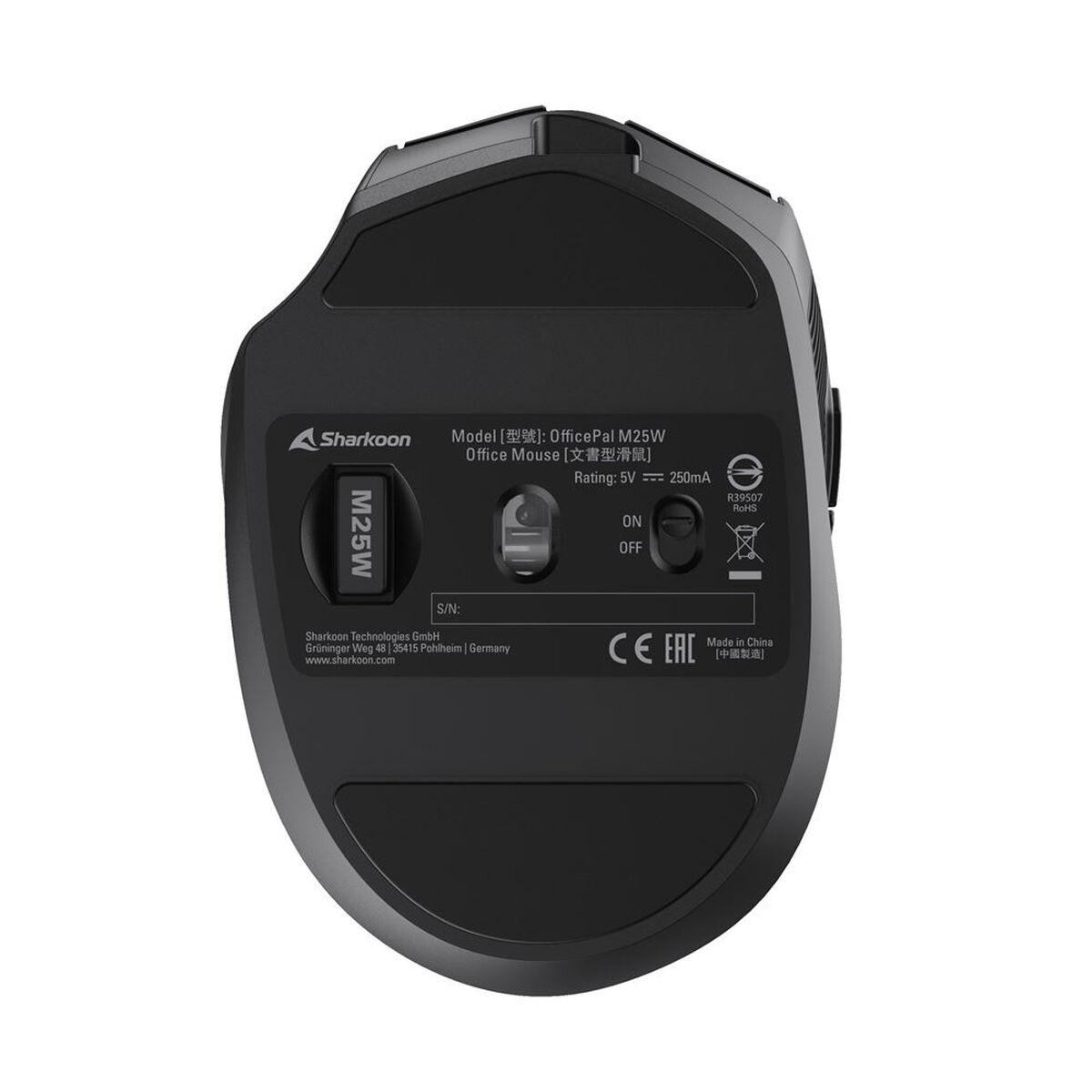 Mouse Sharkoon Black 4000 dpi