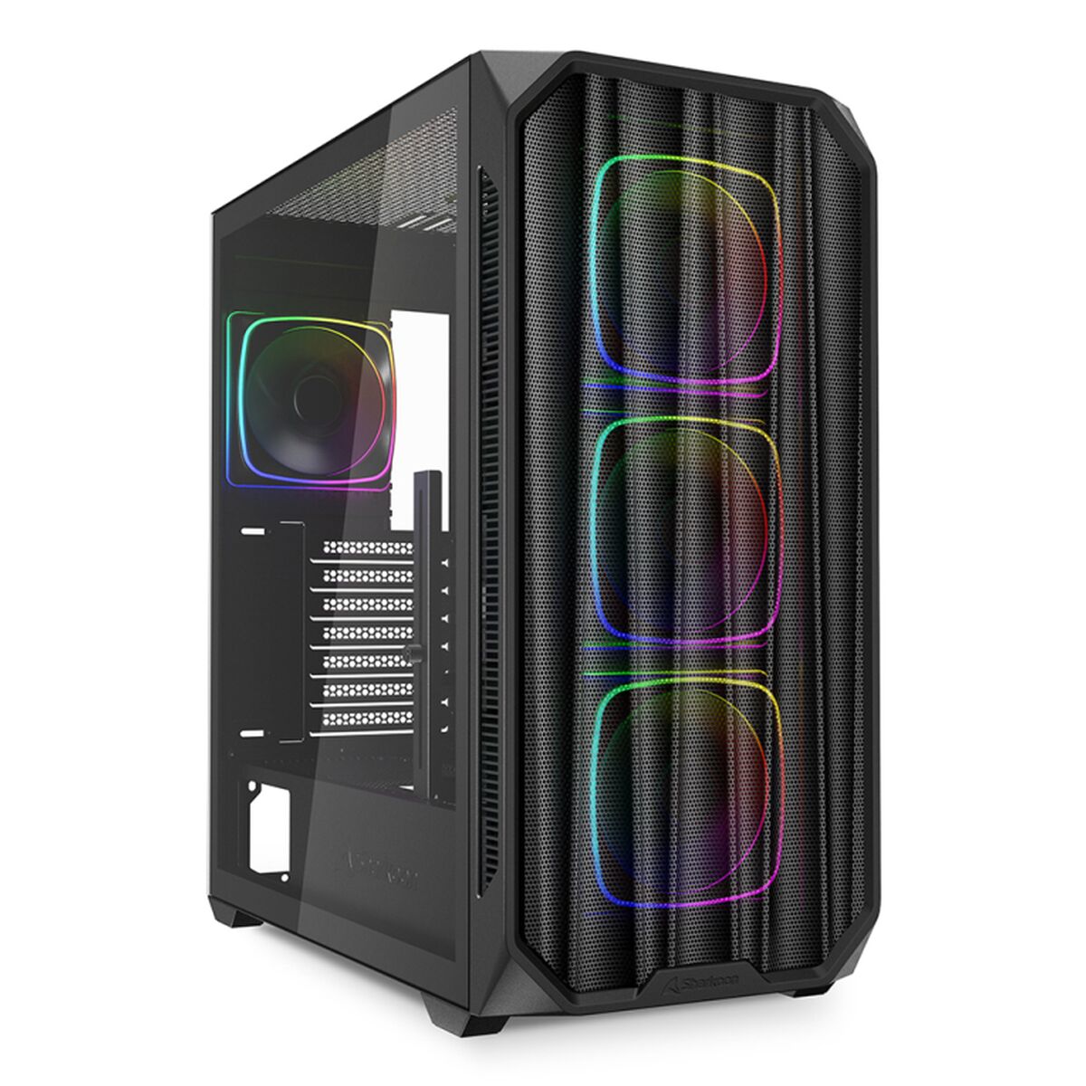 ATX Semi-tower Box Sharkoon AK5M RGB Black