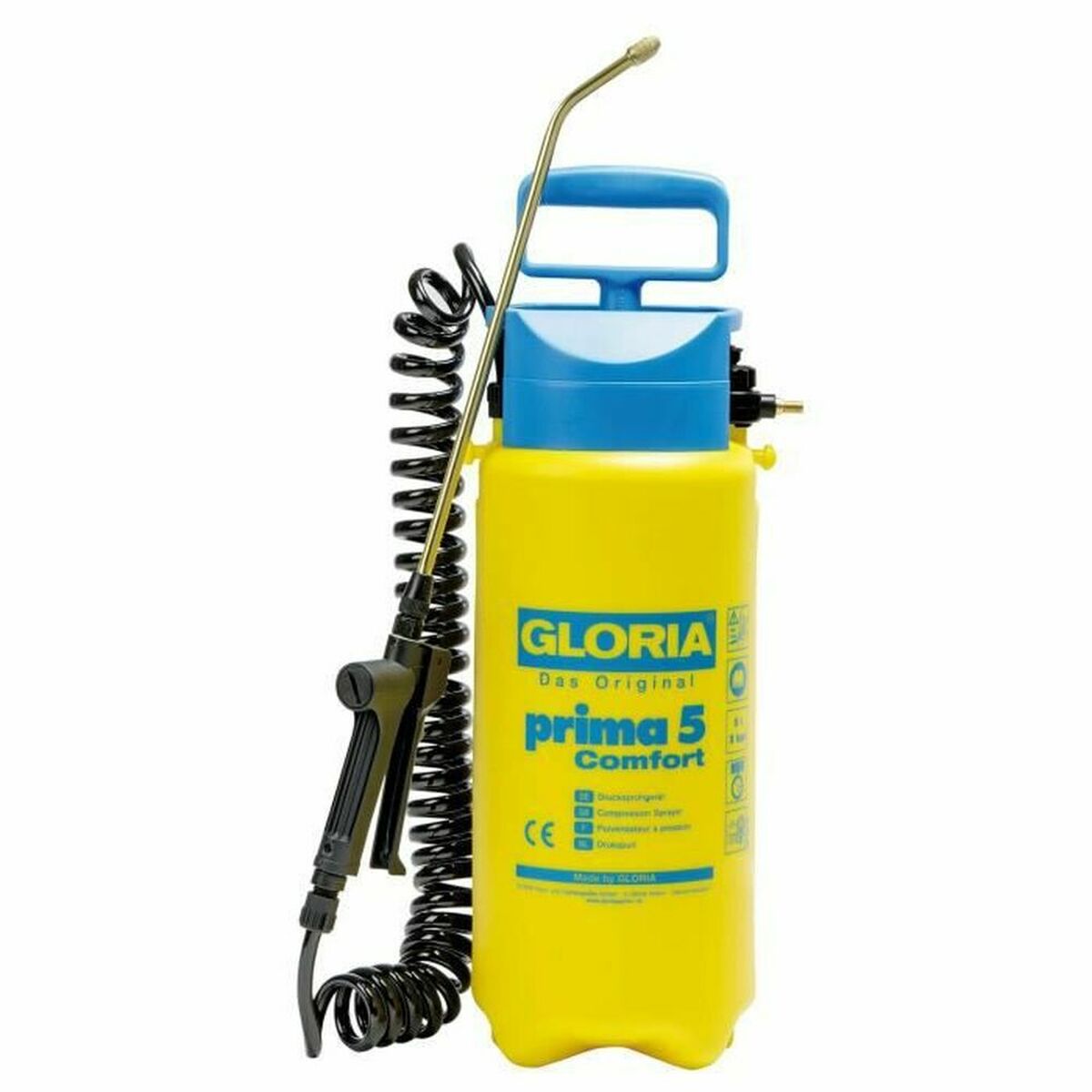 Garden Pressure Sprayer Gloria Prima 5 Comfort Plastic 5 L Garden Pressure Sprayer Gloria Prima 5 Comfort Plastic 5 L