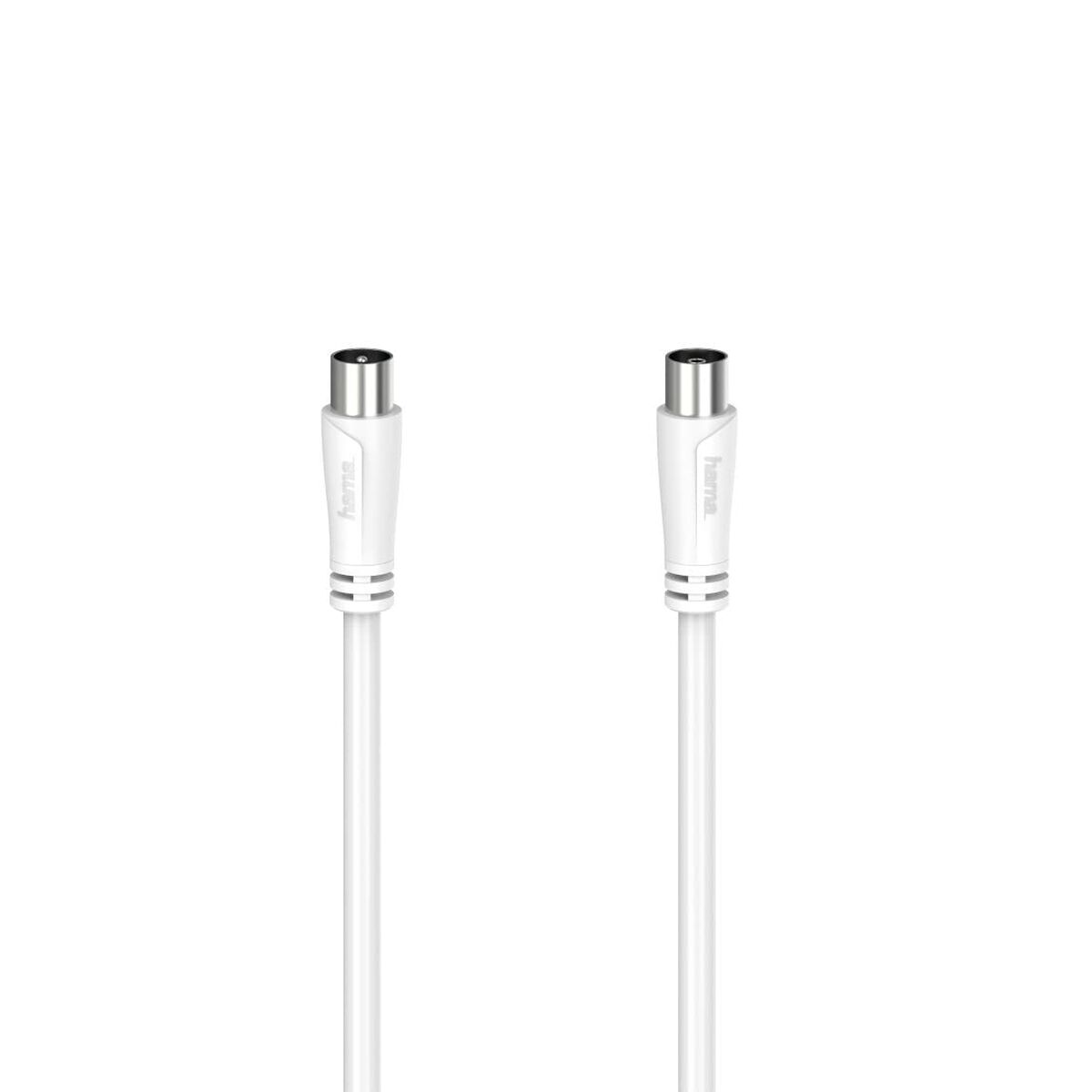 Coaxial TV Antenna Cable Hama 00205047 White 5 m Coaxial TV Antenna Cable Hama 00205047 White 5 m
