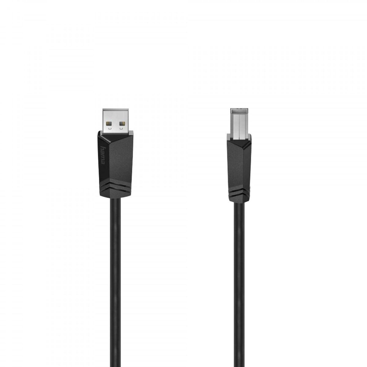 USB 2.0 A to USB B Cable Hama 00200602 Black USB 2.0 A to USB B Cable Hama 00200602 Black