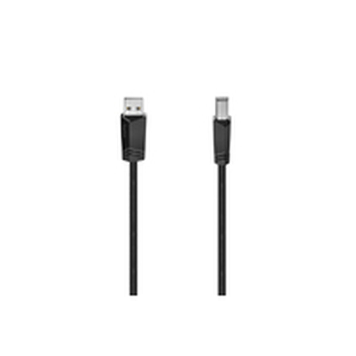 USB Cable Hama 00200603 Black 3 m