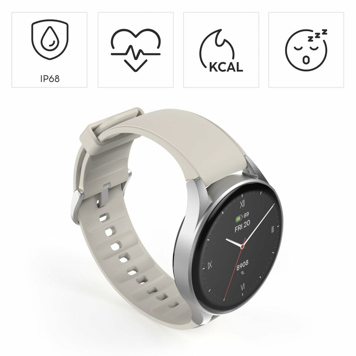 Smartwatch Hama 00178612 8900 Silver 1,3″