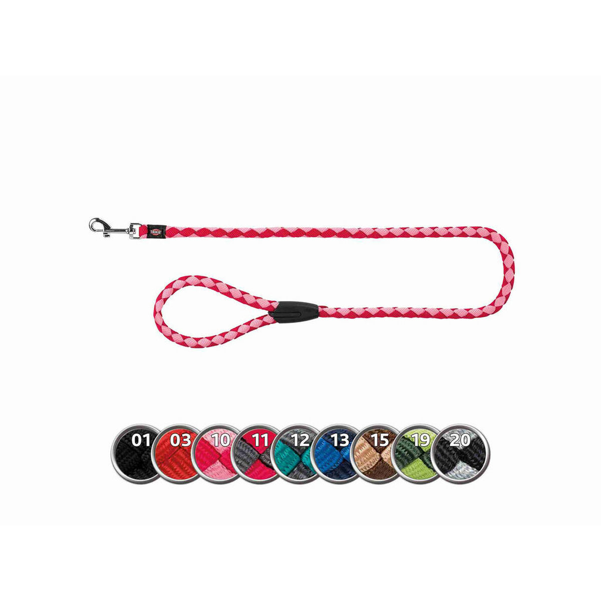 Dog Lead Trixie Black Silver 1 m L/XL