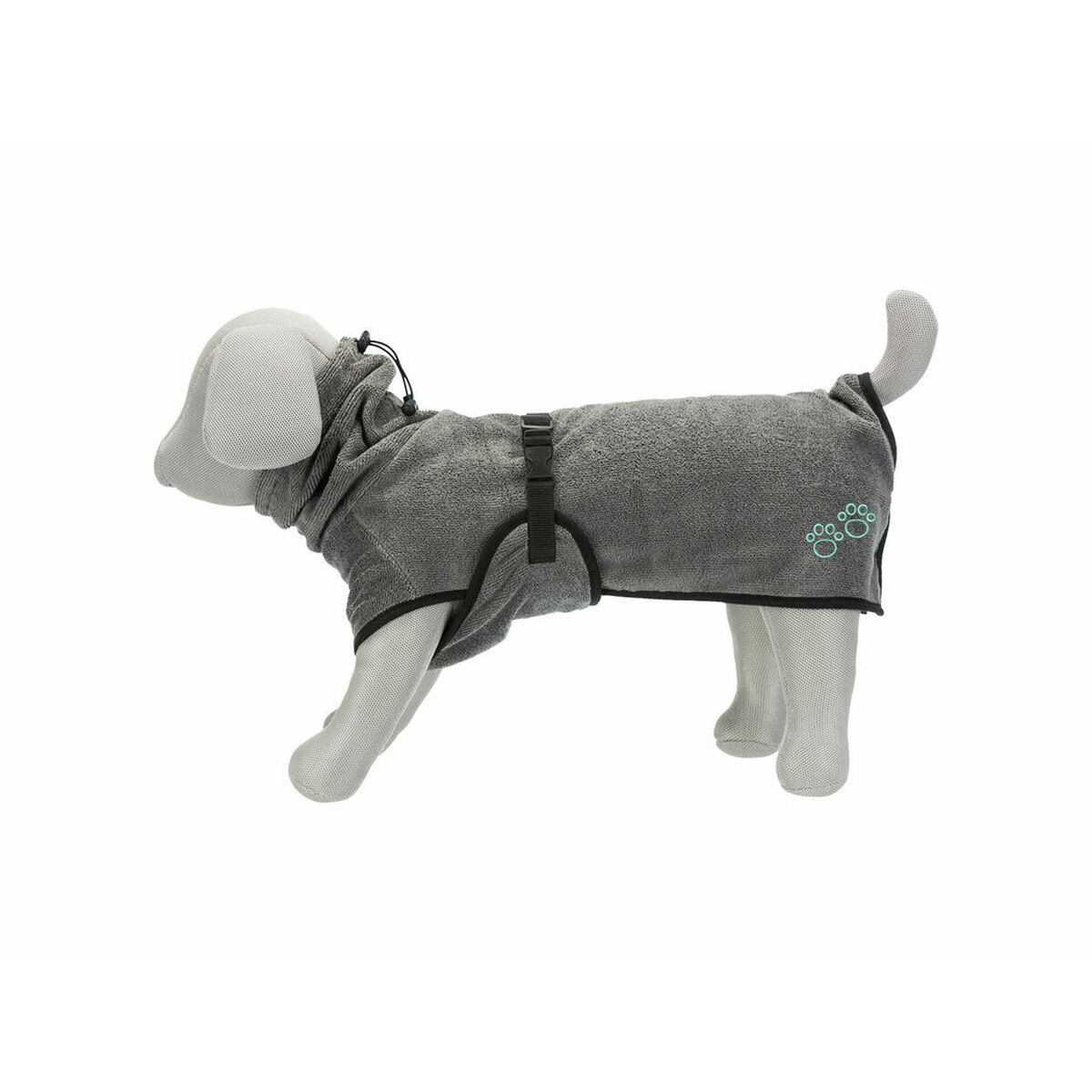 Dog bathrobe Trixie Grey S