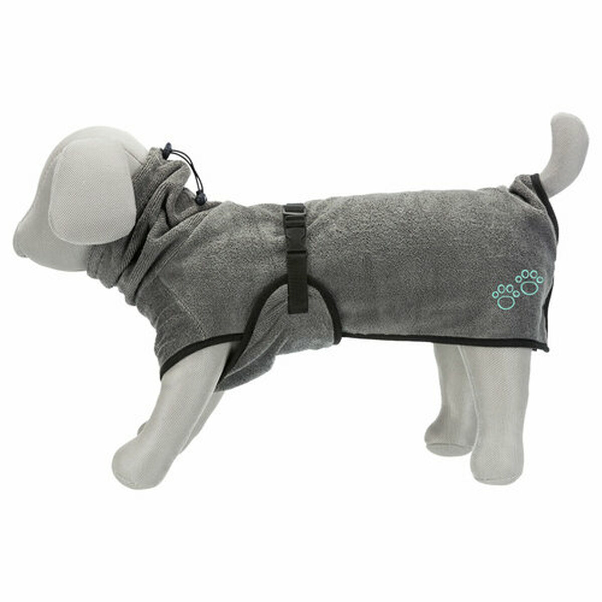Dog bathrobe Trixie Grey S