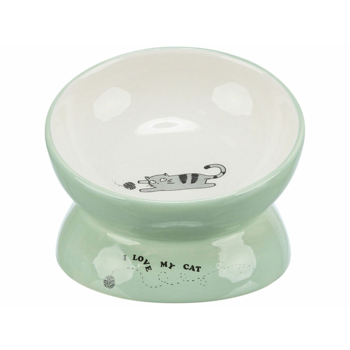 Dog Feeder Trixie White Green Ø 13 cm 150 ml