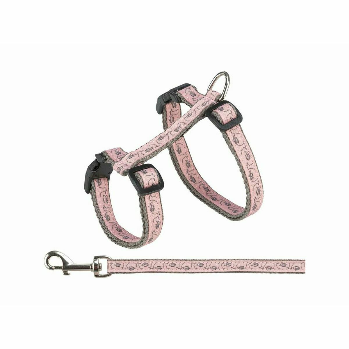 Cat Harness Trixie Grey Pink Cat Harness Trixie Grey Pink