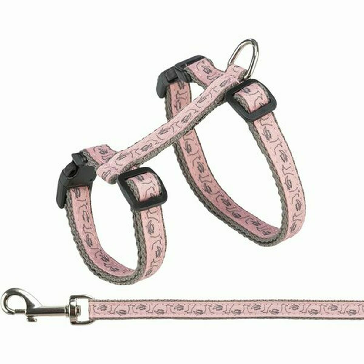 Cat Harness Trixie Grey Pink