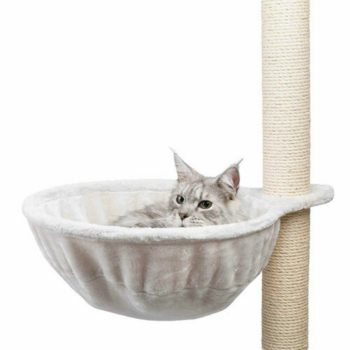 Cat scratching post Trixie Light grey Polyester  45 cm