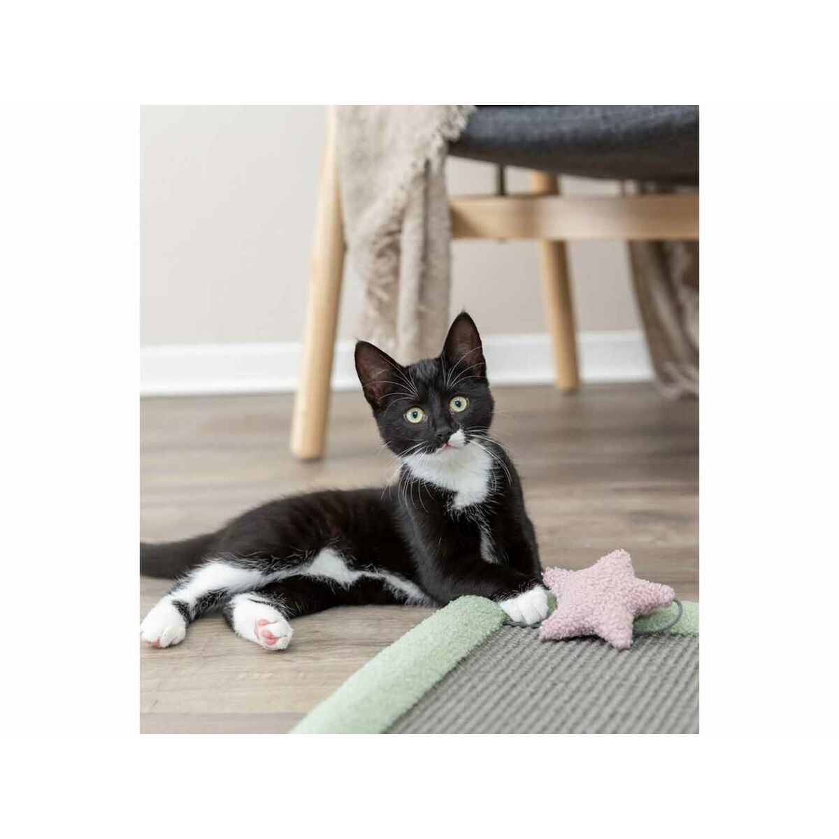 Scratching Post for Cats Trixie Junior Grey Mint Polyester Sisal 47 x 47 cm