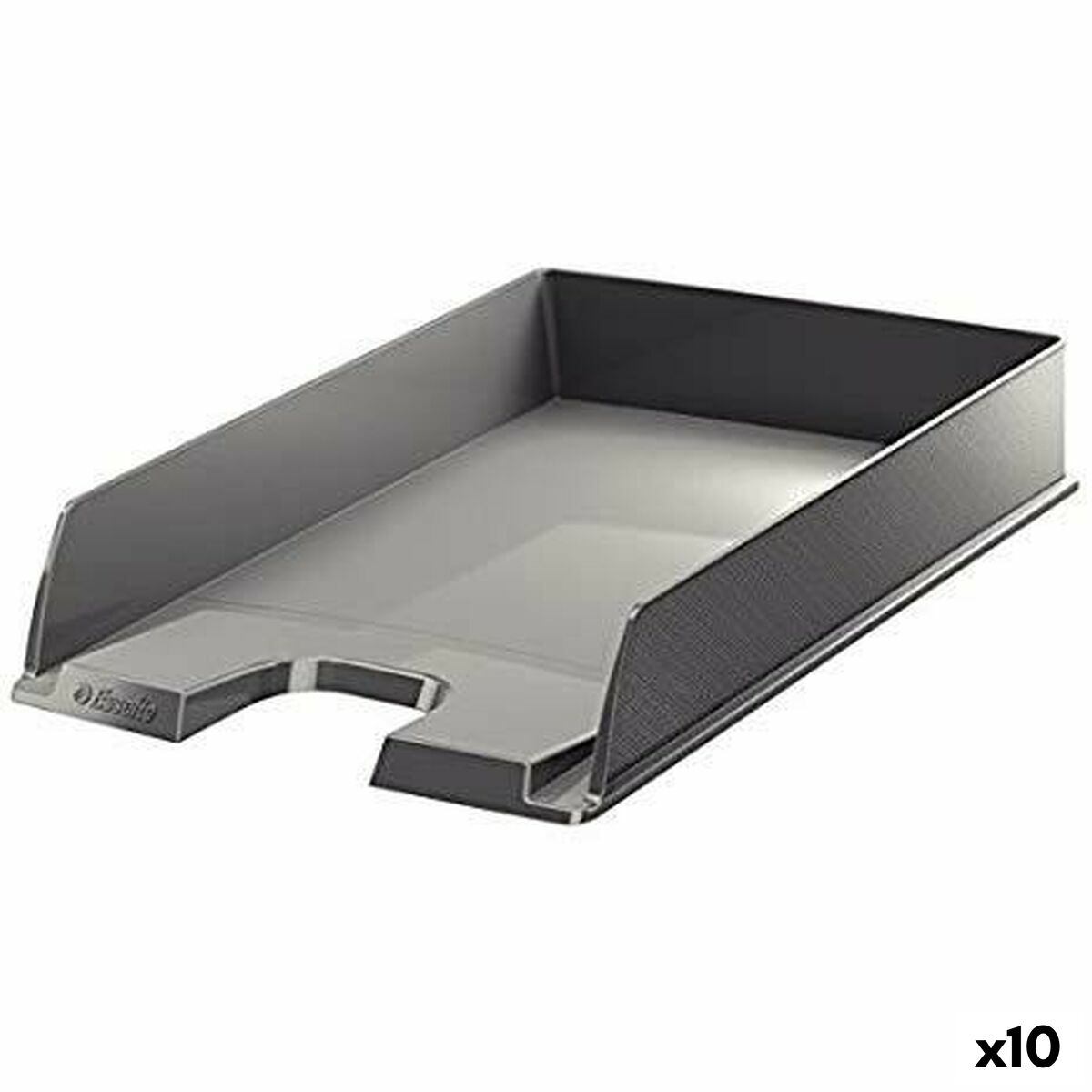 Filing Tray Esselte 623609 Grey Plastic 10 Units Filing Tray Esselte 623609 Grey Plastic 10 Units