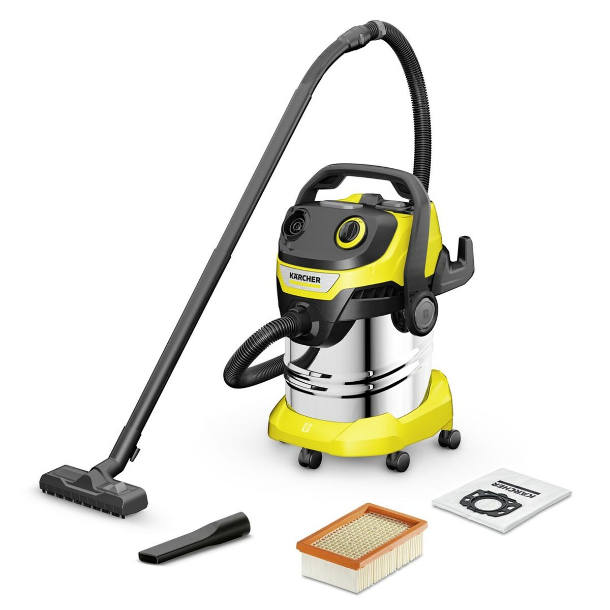 vacuum cleaner Krcher WD 5 S V-25/5/22 Yellow Black 1100 W