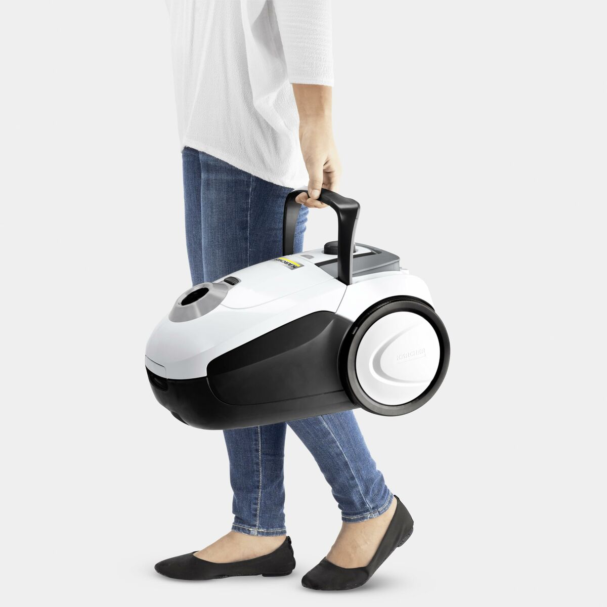 Bagged Vacuum Cleaner Krcher 1.198-035.0 White Black 700 W