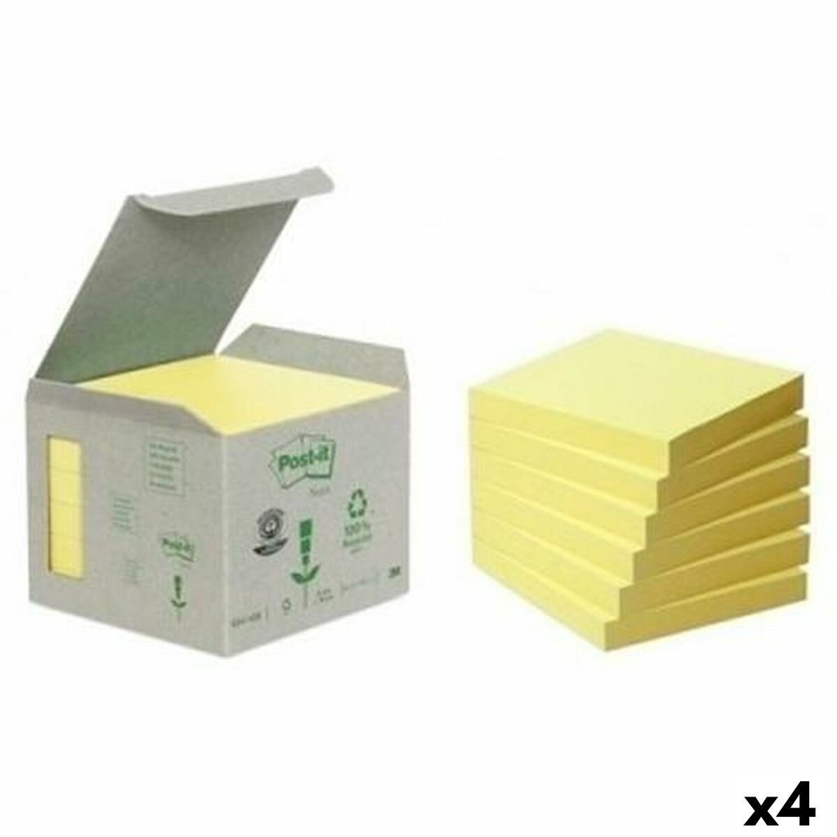 Set of Sticky Notes Post-it Yellow 6 Pieces 76 x 76 mm (4 Units) Set of Sticky Notes Post-it Yellow 6 Pieces 76 x 76 mm (4 Units)