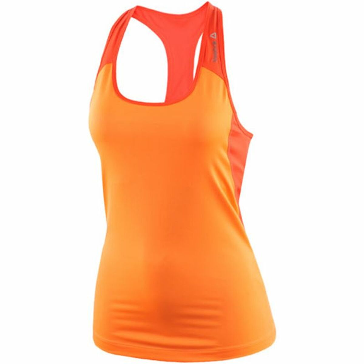 Women’s Sleeveless T-shirt Reebok WOR Racerback LBTOP Orange Women’s Sleeveless T-shirt Reebok WOR Racerback LBTOP Orange