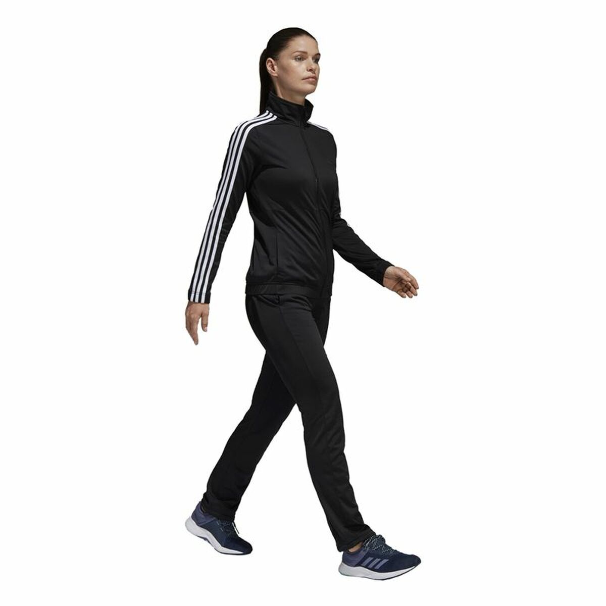 Women’s Tracksuit Adidas Three Stripes Black