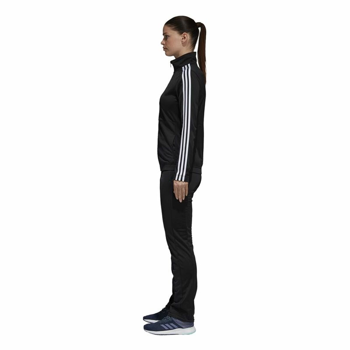 Women’s Tracksuit Adidas Three Stripes Black