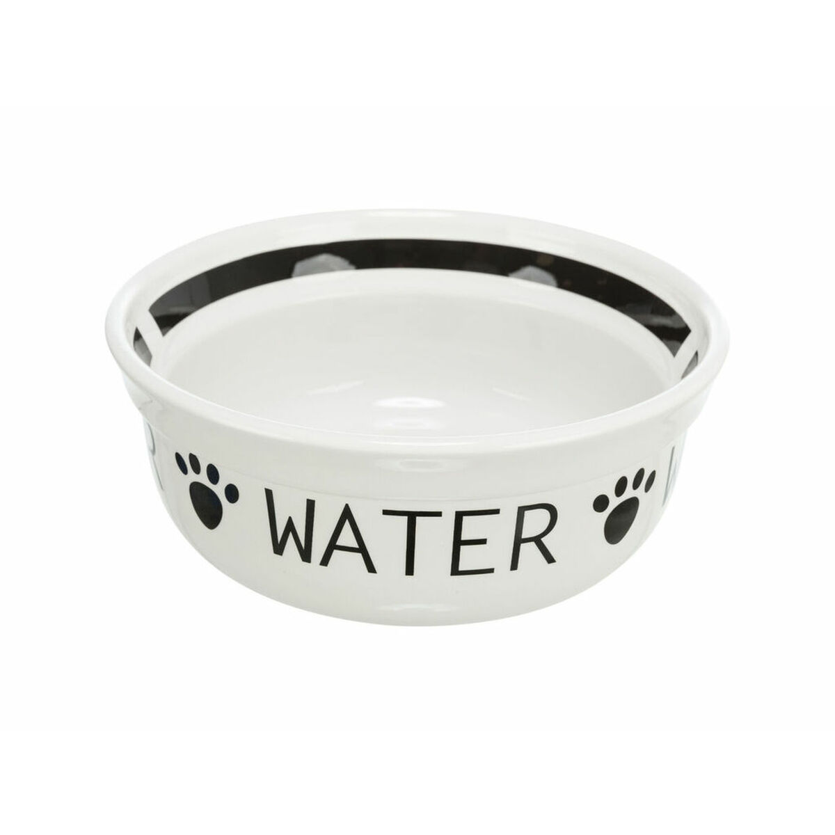 Dog Feeder Trixie White Black Ø 13 cm 250 ml
